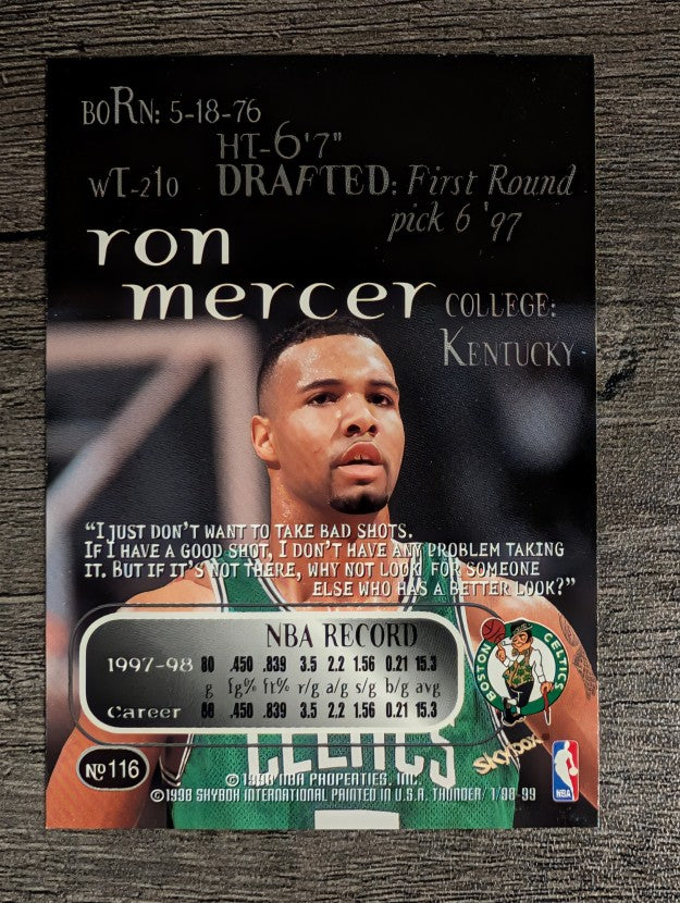 1998-99 SkyBox Thunder #116 Ron Mercer