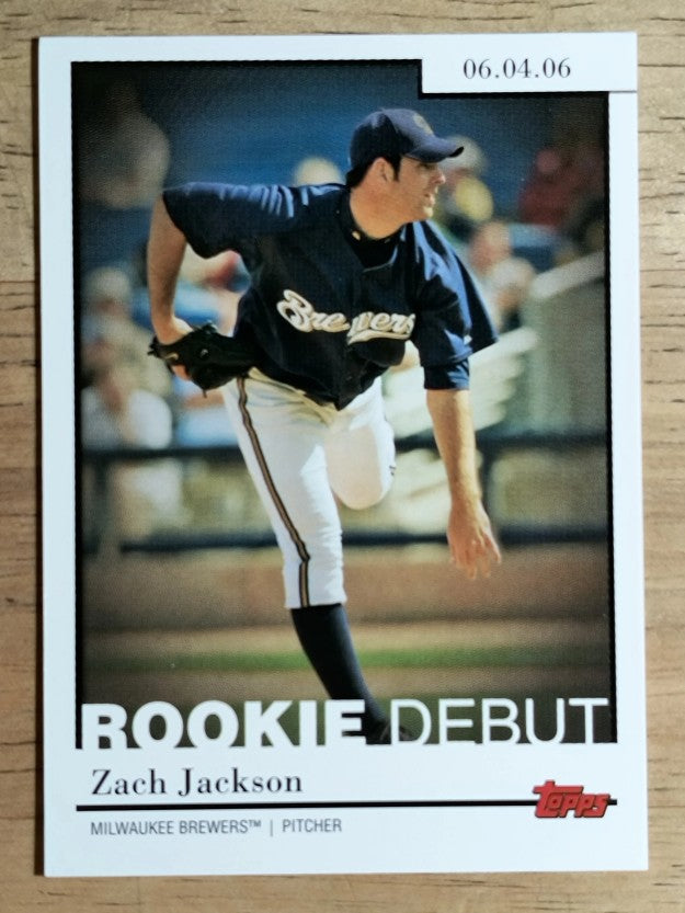 2006 Topps Update Rookie Debut #RD35 Zach Jackson