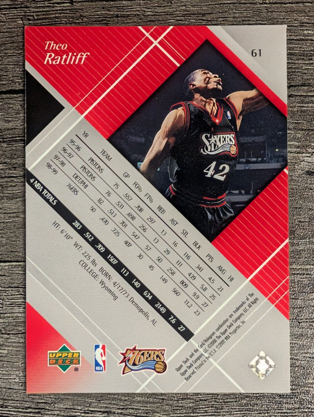 1999-00 Black Diamond #61 Theo Ratliff