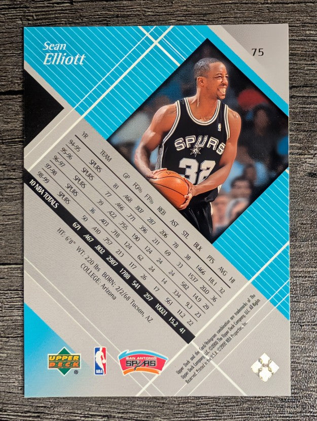 1999-00 Black Diamond #75 Sean Elliott