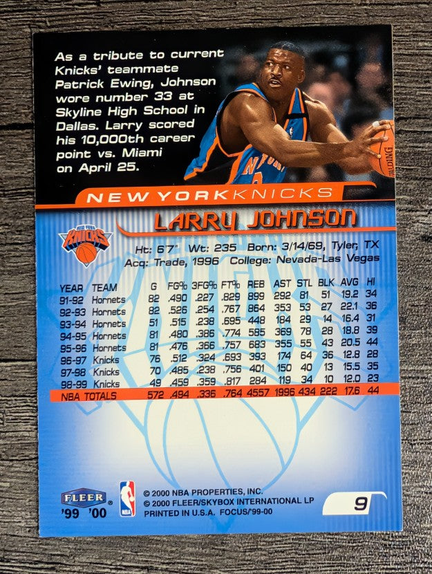 1999-00 Fleer Focus #9 Larry Johnson