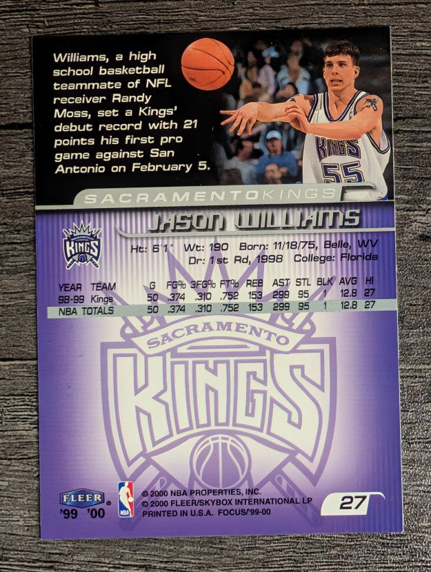 1999-00 Fleer Focus #27 Jason Williams
