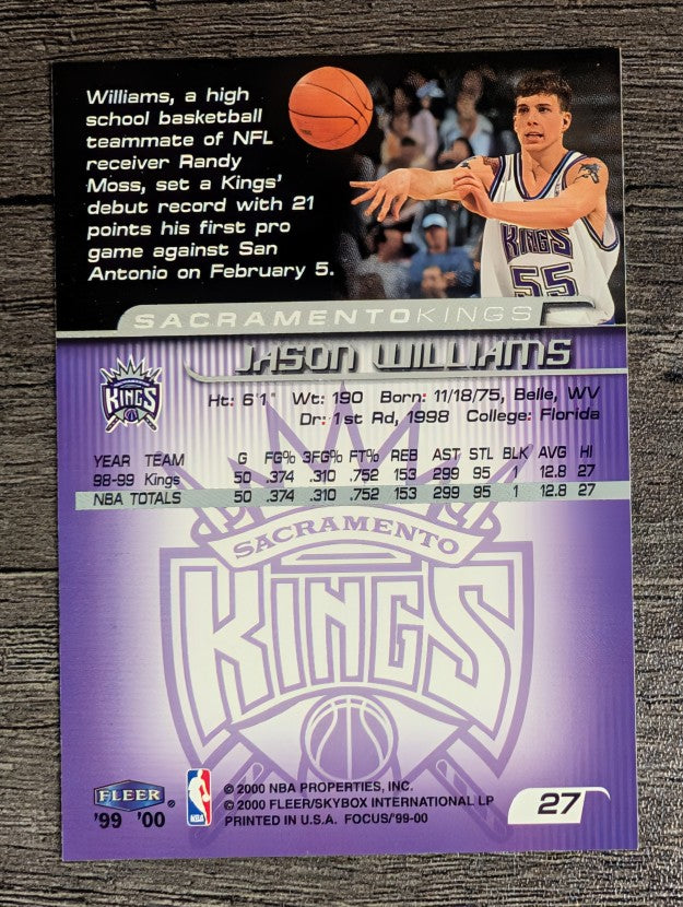 1999-00 Fleer Focus #27 Jason Williams