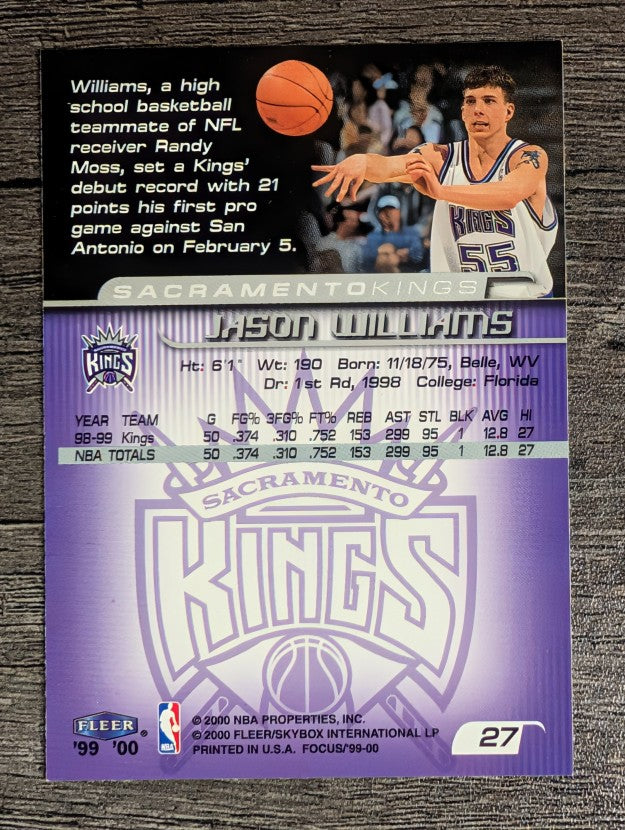 1999-00 Fleer Focus #27 Jason Williams