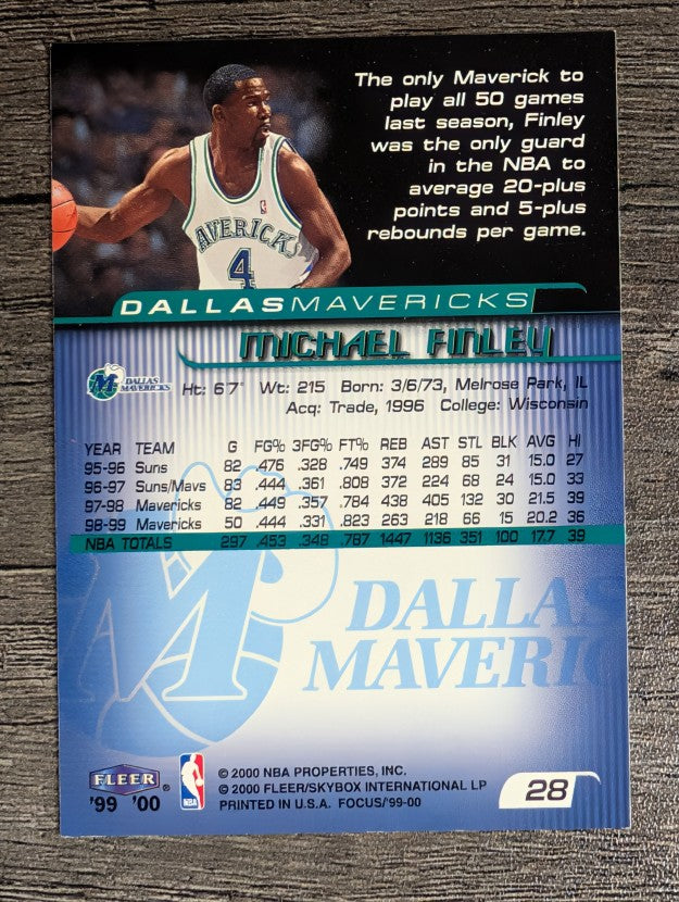 1999-00 Fleer Focus #28 Michael Finley