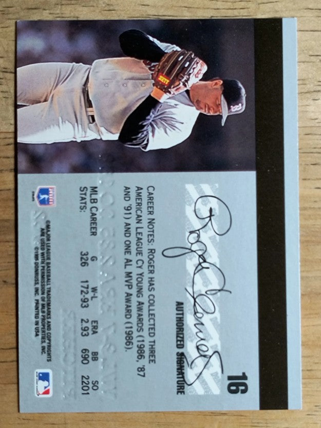1995 Studio #16 Roger Clemens