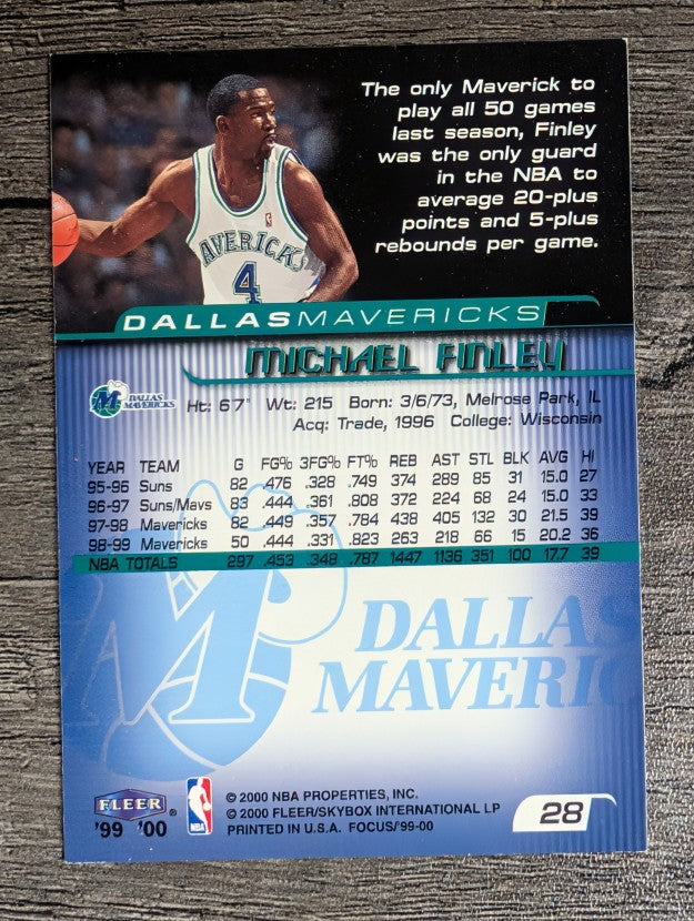 1999-00 Fleer Focus #28 Michael Finley