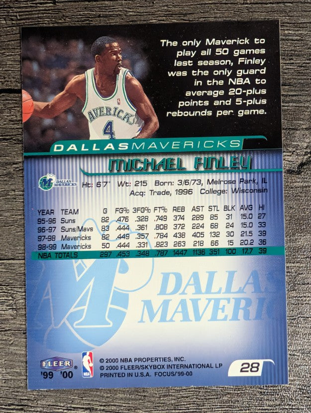 1999-00 Fleer Focus #28 Michael Finley
