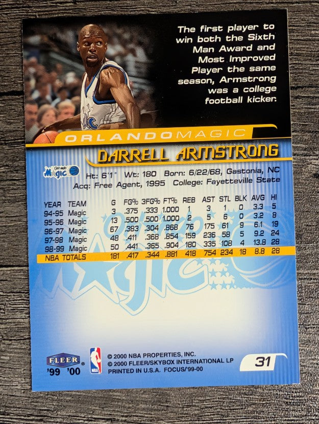 1999-00 Fleer Focus #31 Darrell Armstrong