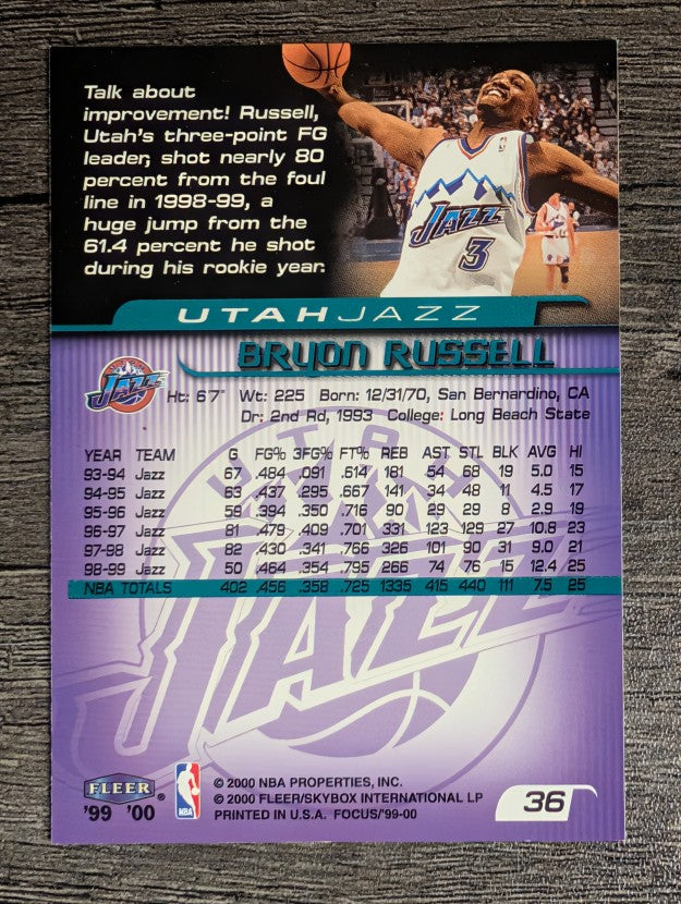 1999-00 Fleer Focus #36 Bryon Russell