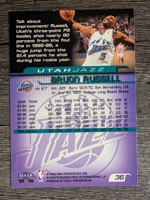 1999-00 Fleer Focus #36 Bryon Russell