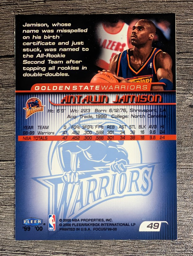 1999-00 Fleer Focus #49 Antawn Jamison