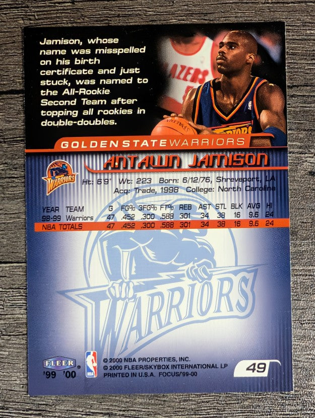 1999-00 Fleer Focus #49 Antawn Jamison