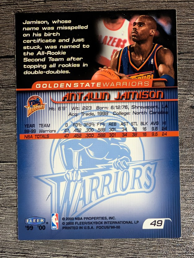 1999-00 Fleer Focus #49 Antawn Jamison