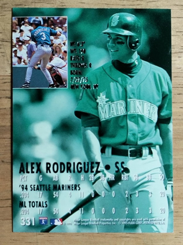 1995 Ultra #331 Alex Rodriguez