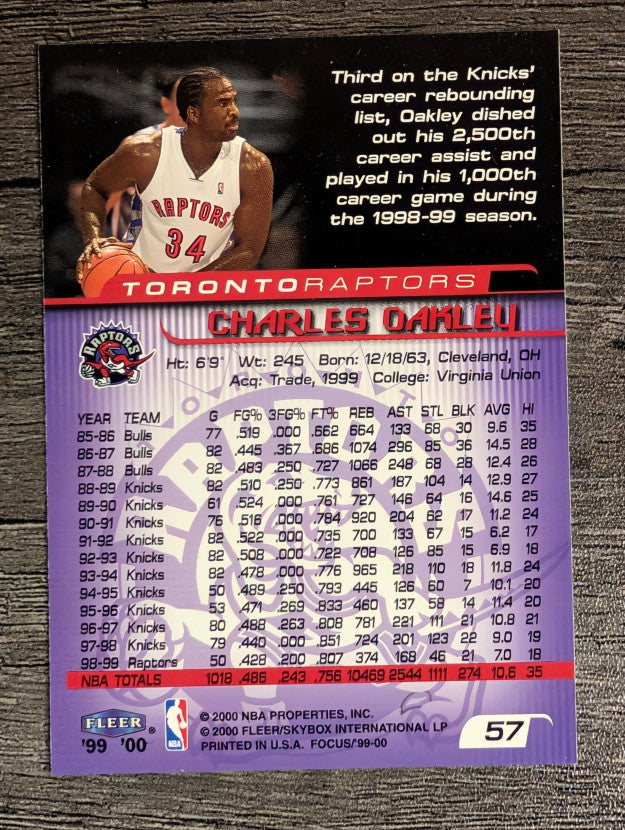 1999-00 Fleer Focus #57 Charles Oakley