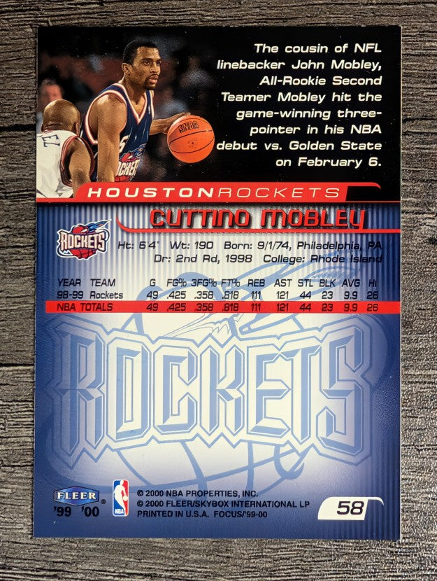 1999-00 Fleer Focus #58 Cuttino Mobley