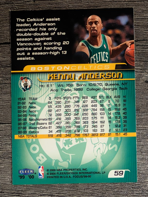 1999-00 Fleer Focus #59 Kenny Anderson