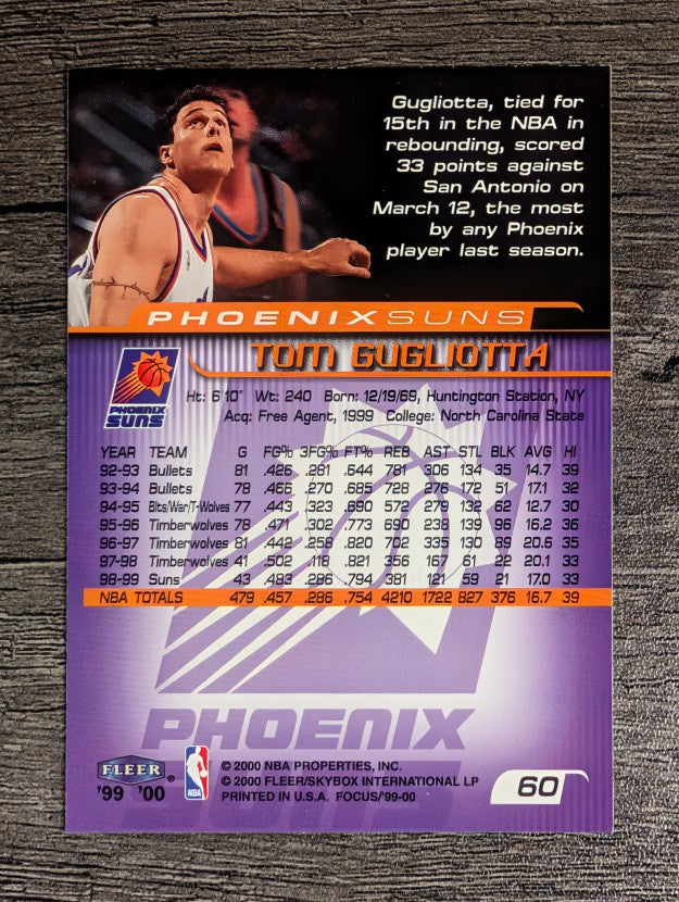 1999-00 Fleer Focus #60 Tom Gugliotta