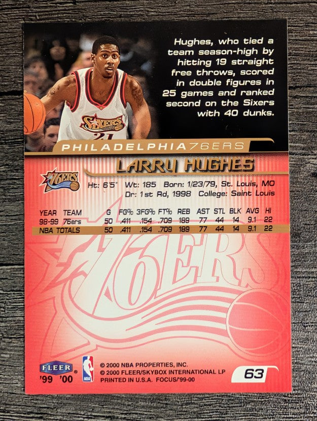 1999-00 Fleer Focus #63 Larry Hughes