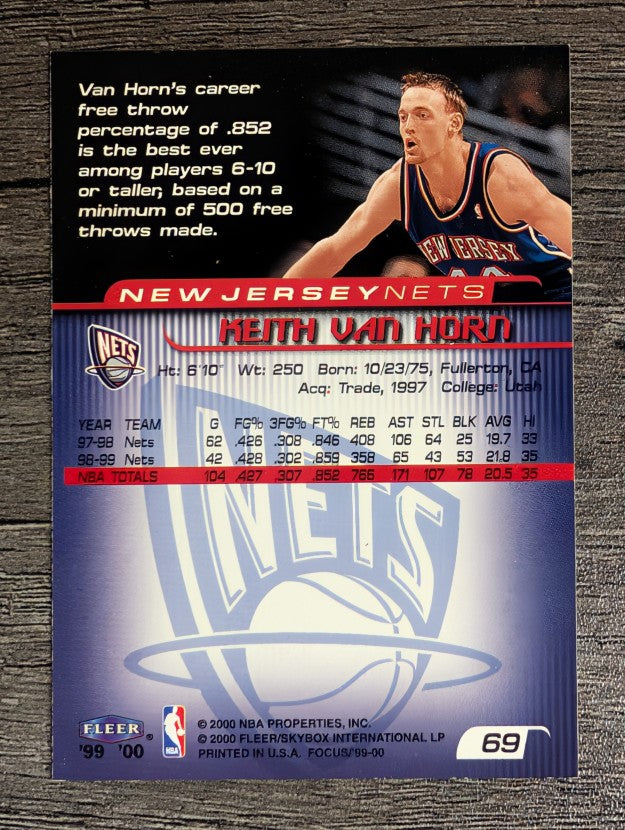 1999-00 Fleer Focus #69 Keith Van Horn