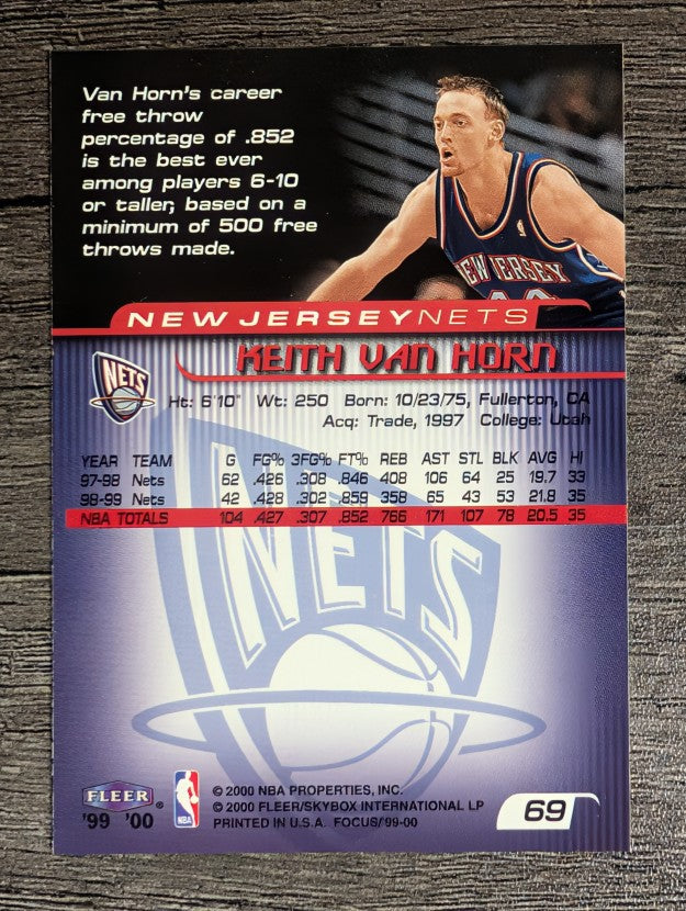 1999-00 Fleer Focus #69 Keith Van Horn