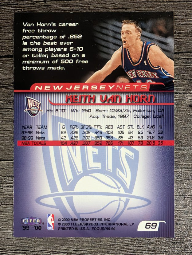 1999-00 Fleer Focus #69 Keith Van Horn