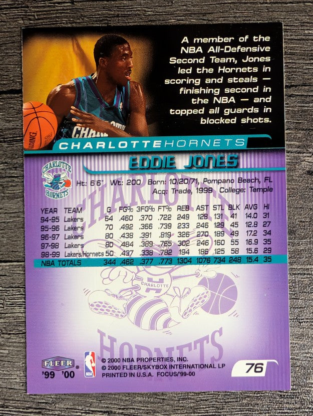 1999-00 Fleer Focus #76 Eddie Jones
