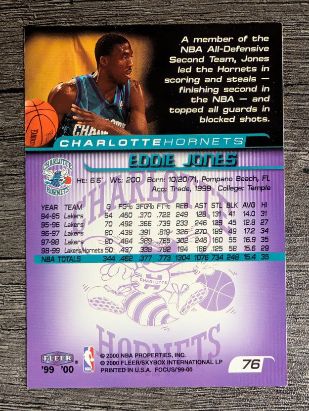 1999-00 Fleer Focus #76 Eddie Jones