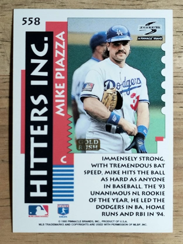 1995 Score Gold Rush #558 Mike Piazza HIT