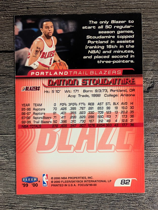 1999-00 Fleer Focus #82 Damon Stoudamire