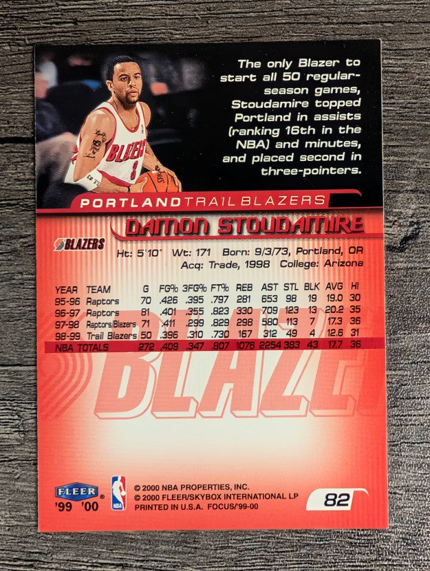 1999-00 Fleer Focus #82 Damon Stoudamire