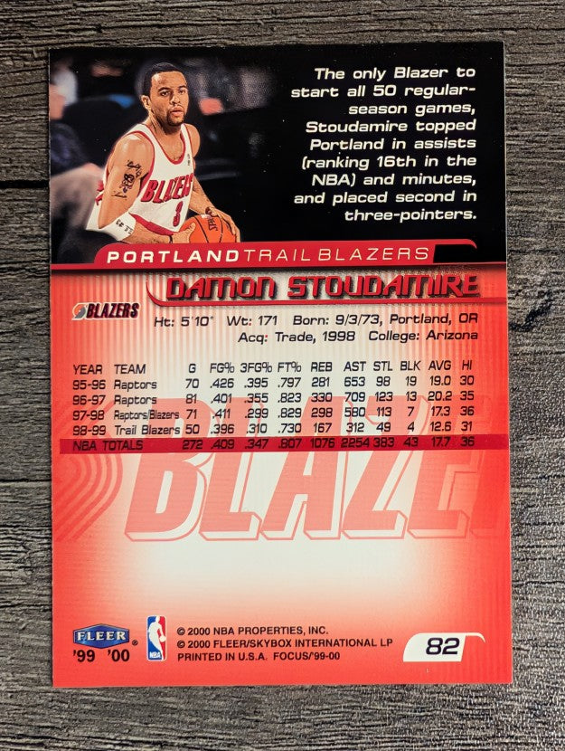 1999-00 Fleer Focus #82 Damon Stoudamire