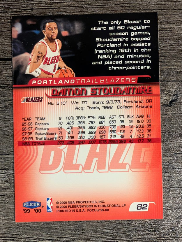 1999-00 Fleer Focus #82 Damon Stoudamire