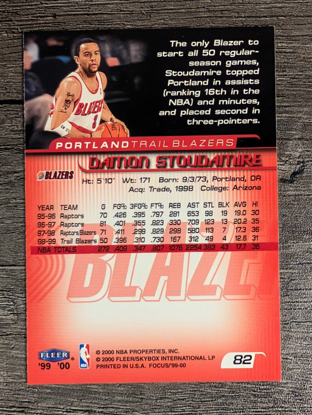 1999-00 Fleer Focus #82 Damon Stoudamire