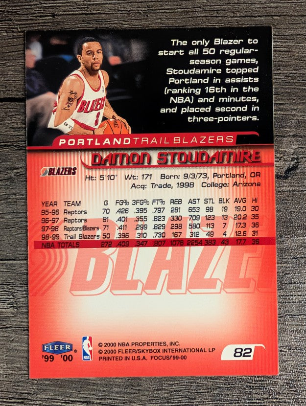 1999-00 Fleer Focus #82 Damon Stoudamire