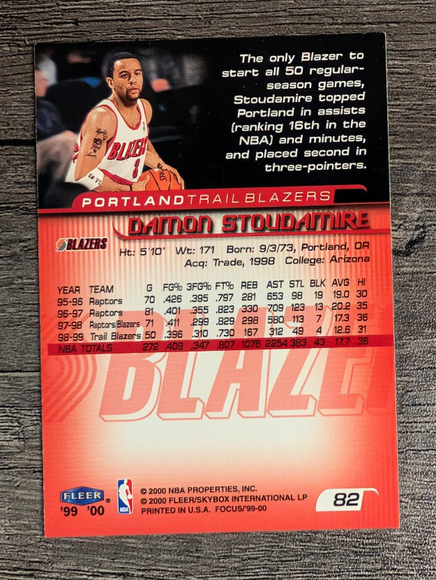 1999-00 Fleer Focus #82 Damon Stoudamire