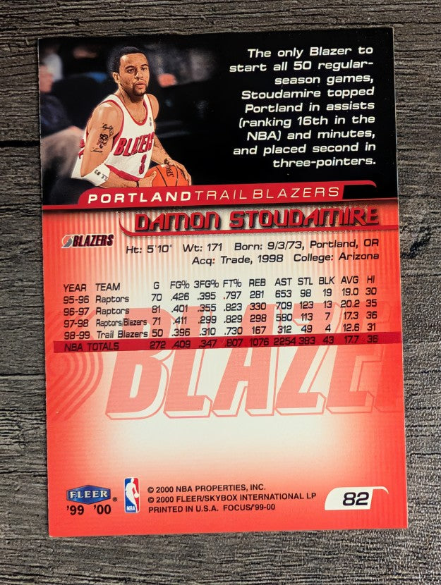 1999-00 Fleer Focus #82 Damon Stoudamire