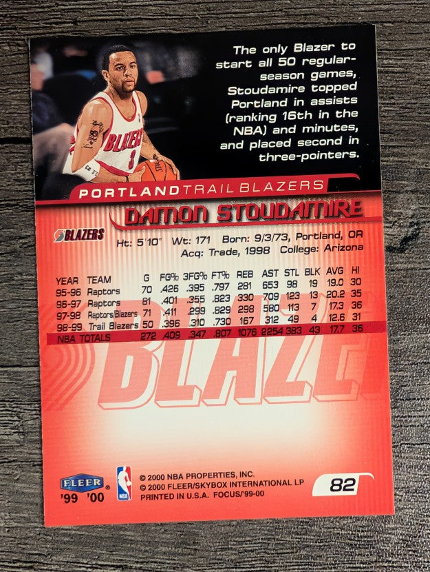 1999-00 Fleer Focus #82 Damon Stoudamire