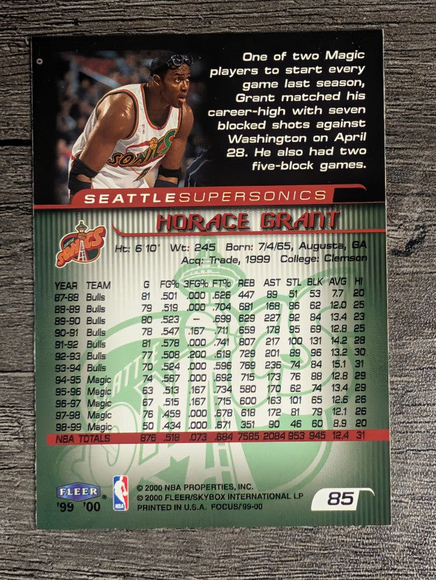 1999-00 Fleer Focus #85 Horace Grant