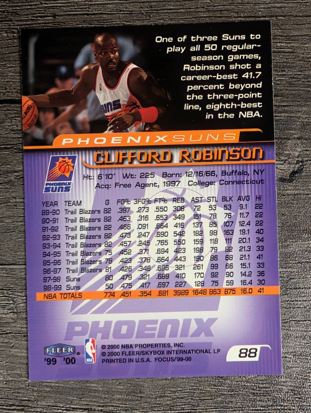 1999-00 Fleer Focus #88 Clifford Robinson