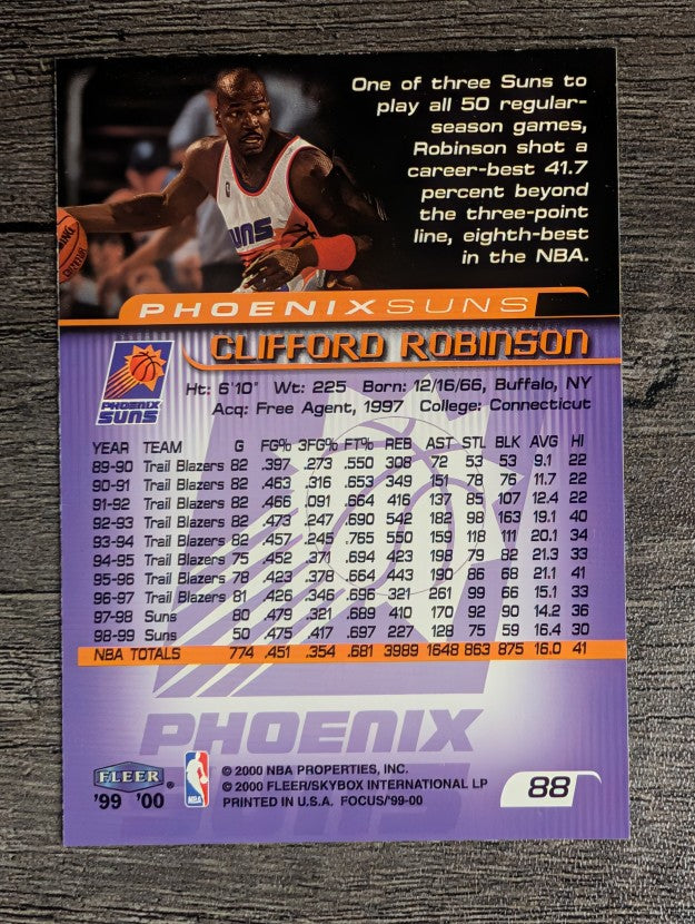 1999-00 Fleer Focus #88 Clifford Robinson
