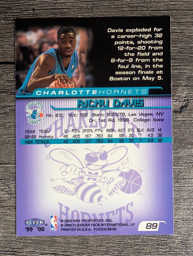 1999-00 Fleer Focus #89 Ricky Davis