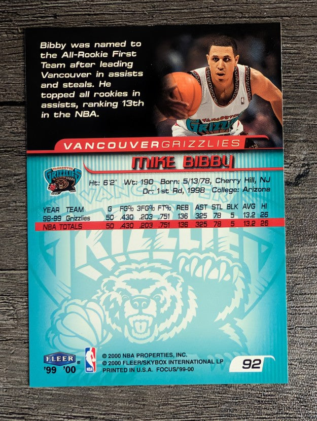 1999-00 Fleer Focus #92 Mike Bibby