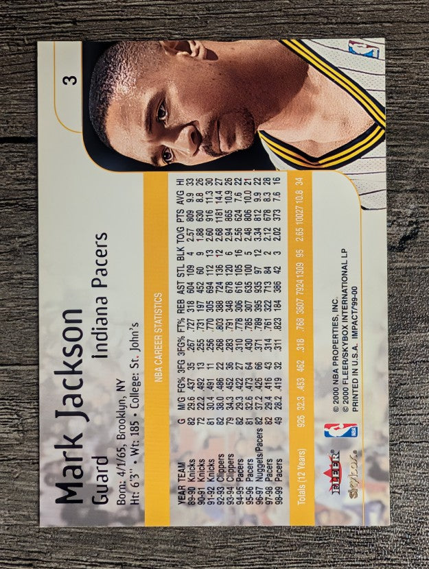 1999-00 SkyBox Impact #3 Mark Jackson