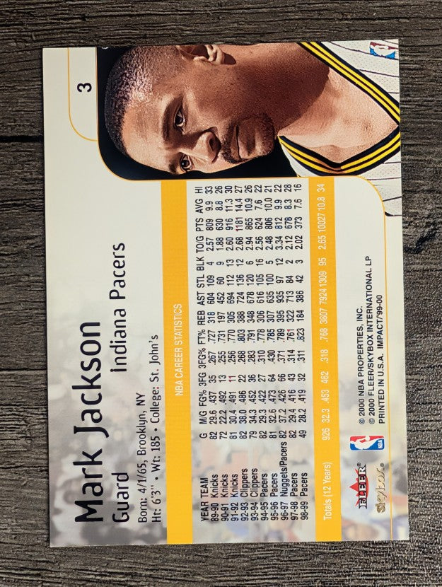 1999-00 SkyBox Impact #3 Mark Jackson