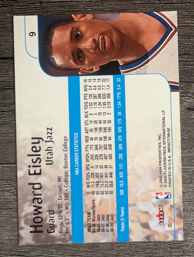 1999-00 SkyBox Impact #9 Howard Eisley