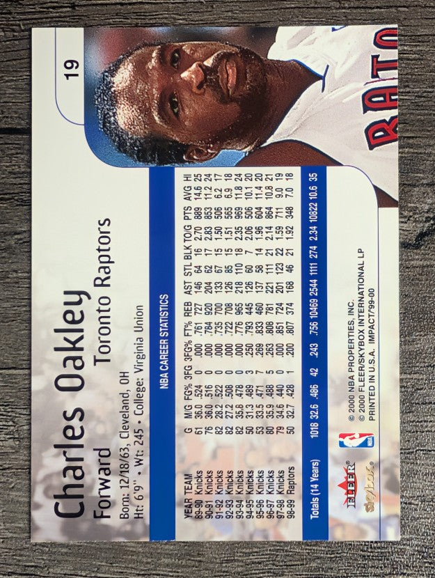 1999-00 SkyBox Impact #19 Charles Oakley