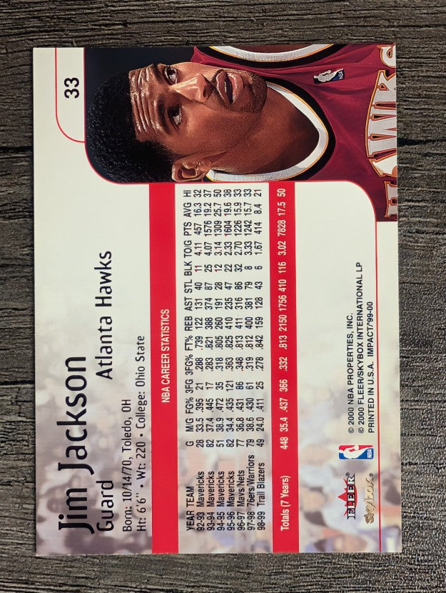 1999-00 SkyBox Impact #33 Jim Jackson