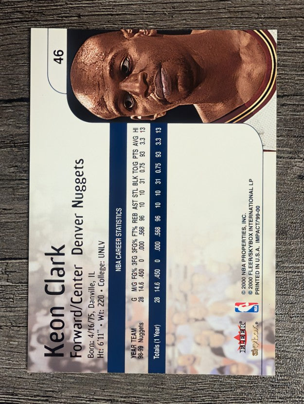 1999-00 SkyBox Impact #46 Keon Clark